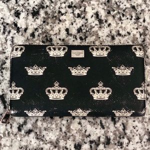 Dolce & Gabbana Men's Black Crown Print Wallet
